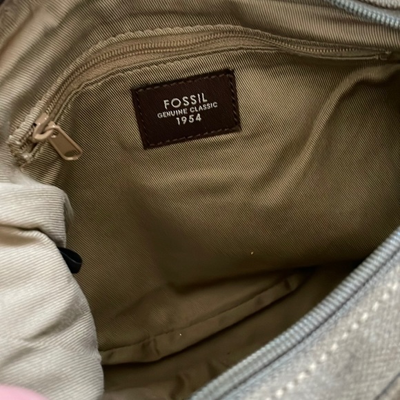 Fossil green canvas satchel - Picture 6 of 7